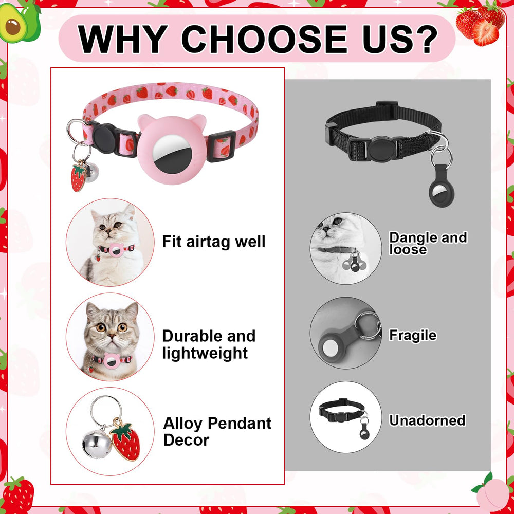 Guiqulai collier chat ajustable 7-12 pouces adapté à tous les chats