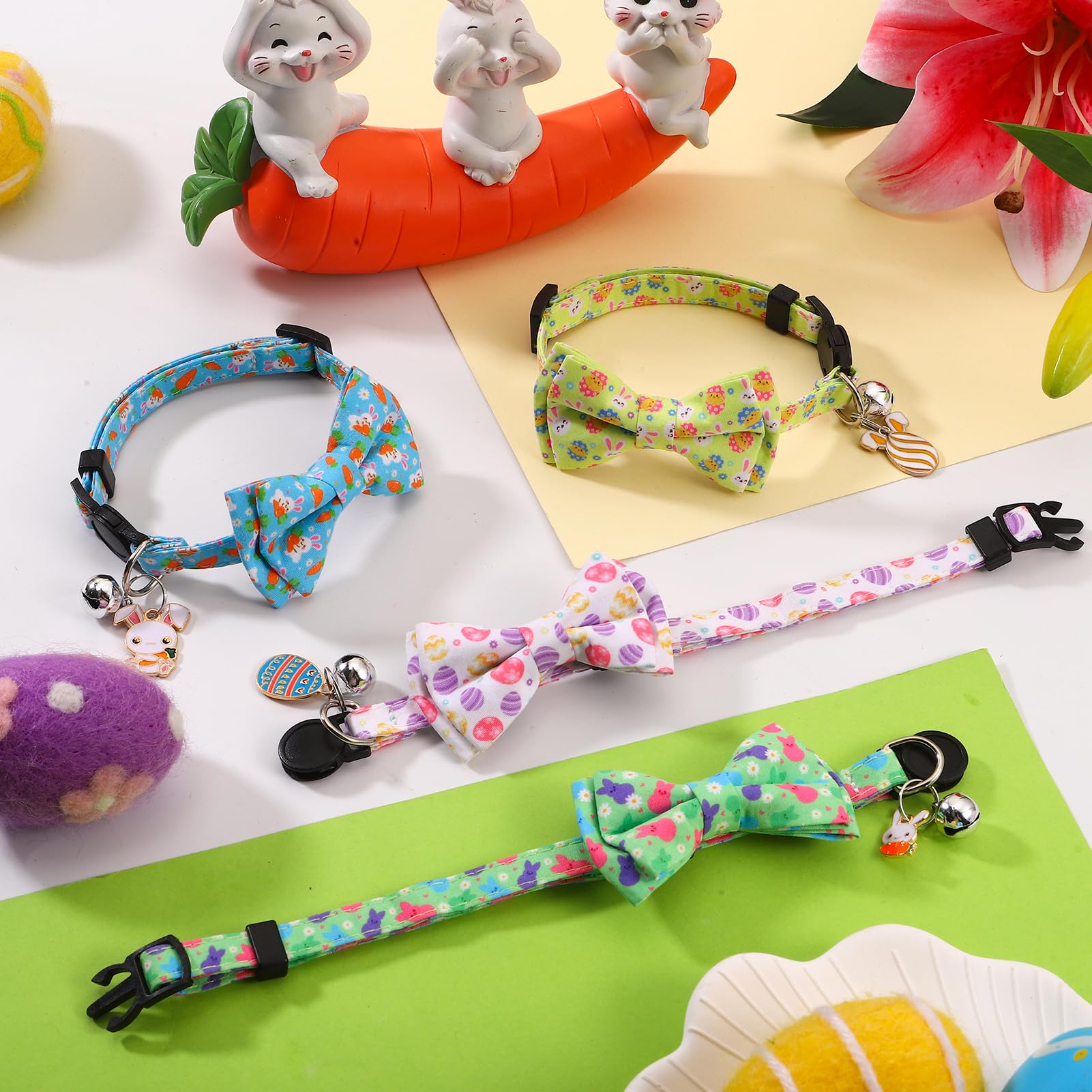 Guiqulai collier chat ajustable longueur 7,8–12,5 pouces