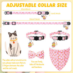 Guiqulai collier Paques securite amovible pour chats joueurs.