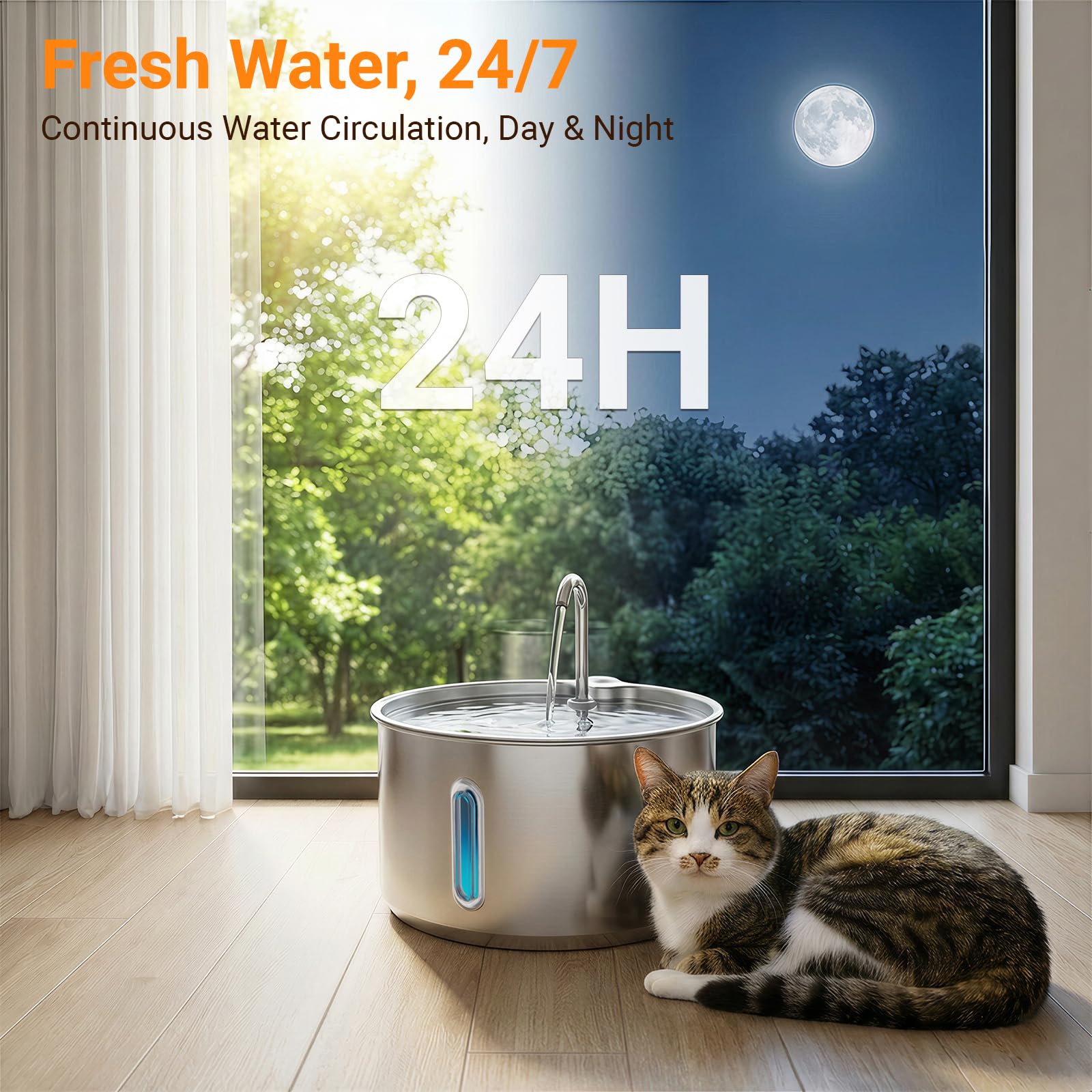 Capacité 4L facilitant les remplissages moins fréquents.