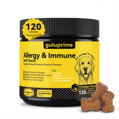 Guluprime friandises-douces: soutien peau et confort pour chiens allergiques.