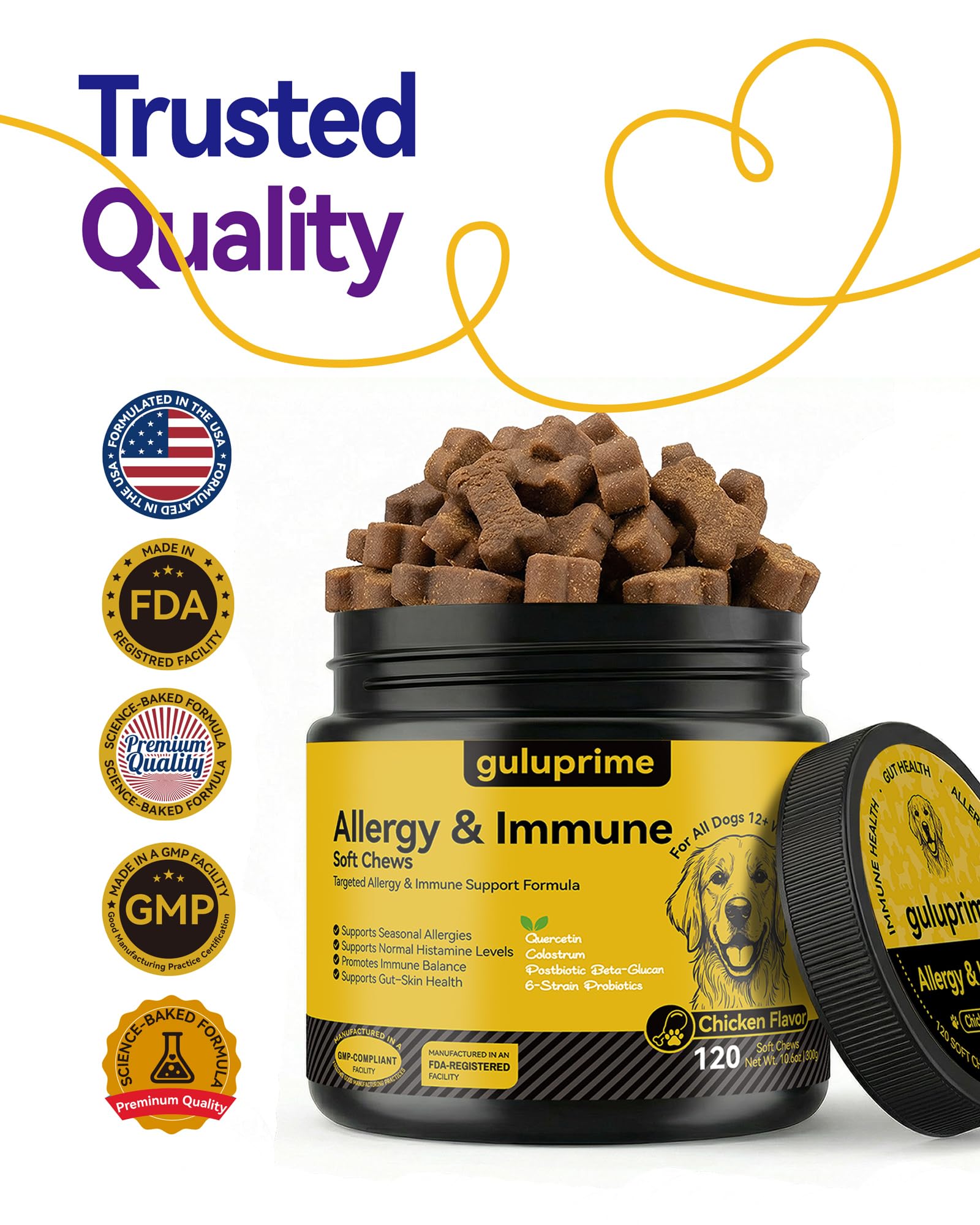 Guluprime saveur-appetit: friandises savoureuses pour motiver les chiens.