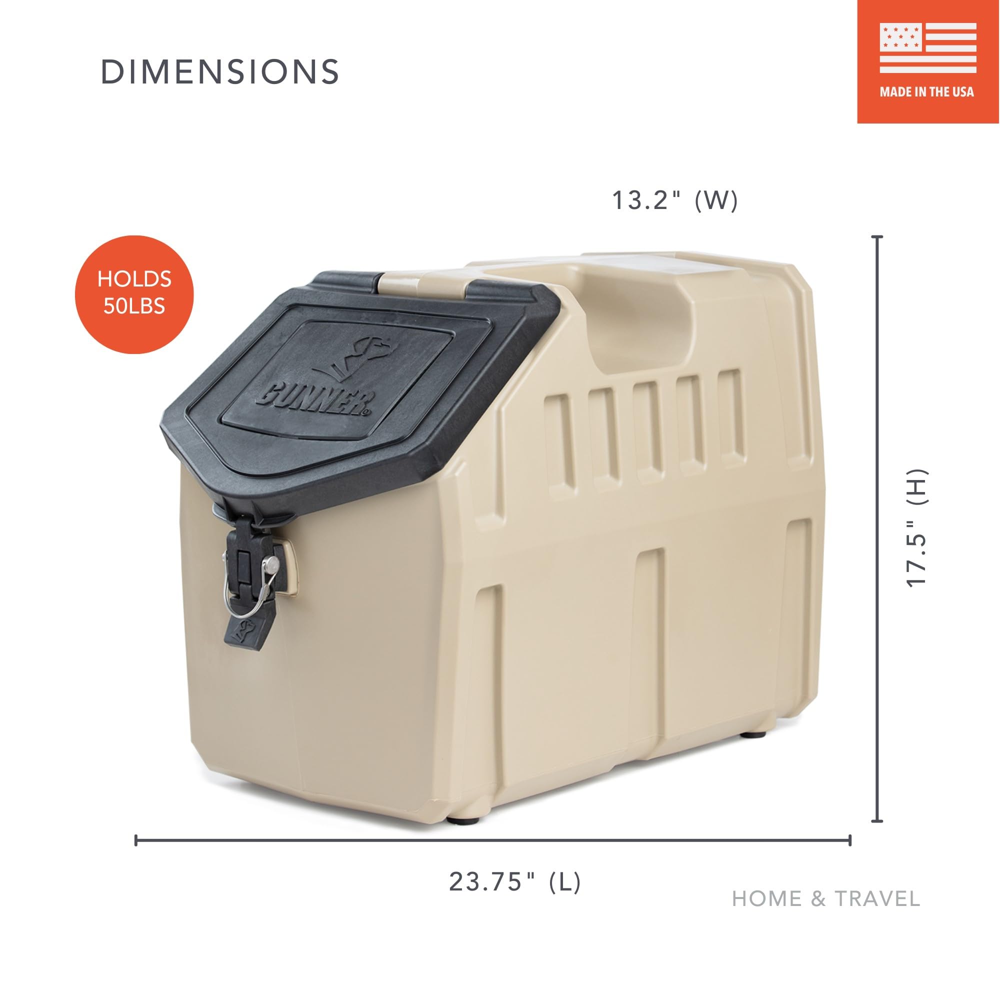 GUNNER système-fermeture-drawlock-anti-rongeurs: garde les aliments intacts.