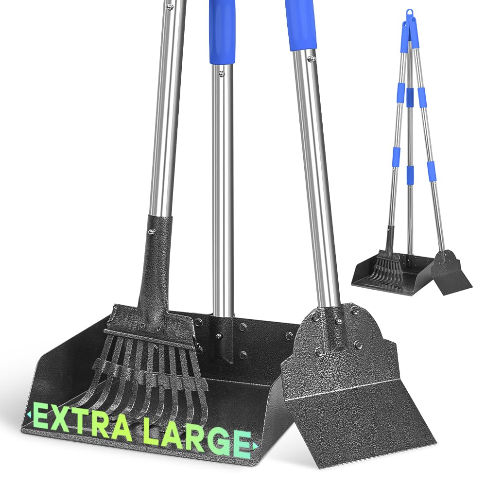 Pelle GUOOUG avec bac 9x9-5, idéale pour grands chiens.