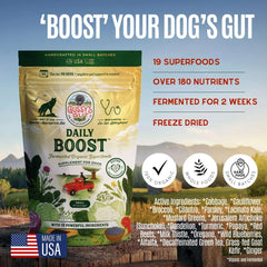 Gussy's Gut fermentation bio visible, soutien possible au microbiote canin
