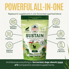Gussy's Gut Sustain, bocal de 213 g fabriqué aux États-Unis.