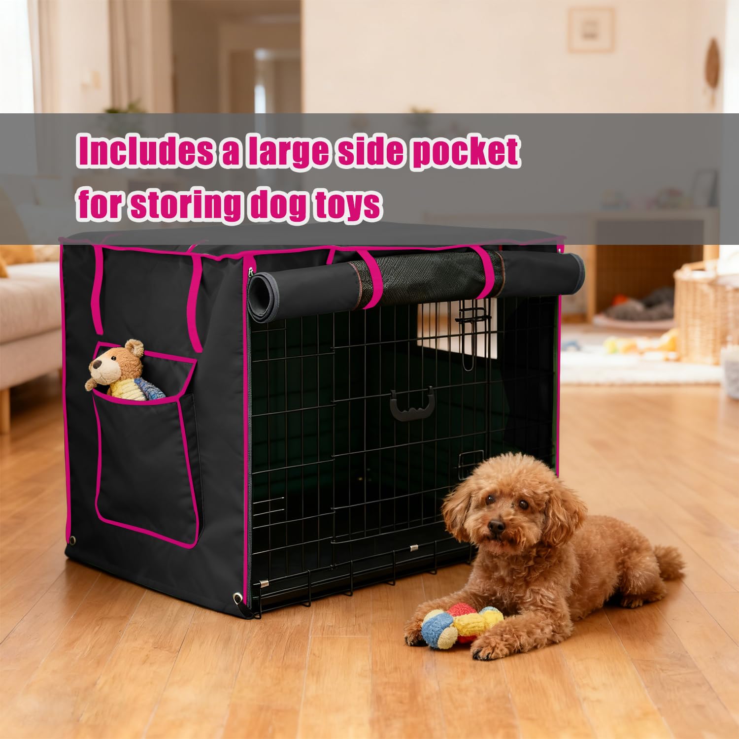 Guwamy systeme anti-bruit: cage chien 48 pouces, réduction du bruit.