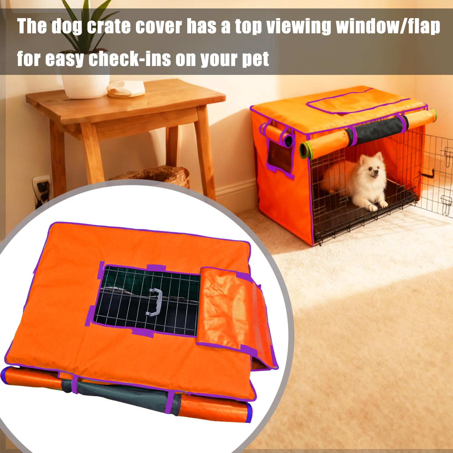 Guwamy housse cage chien 36 pouces installation sans outils rapide et sûre.
