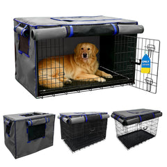 Guwamy : couverture de cage chien 42 pouces, vue avant, favorise le calme.