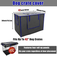 Guwamy : couverture cage chien 42 pouces, ventilation latérale pour un air frais.