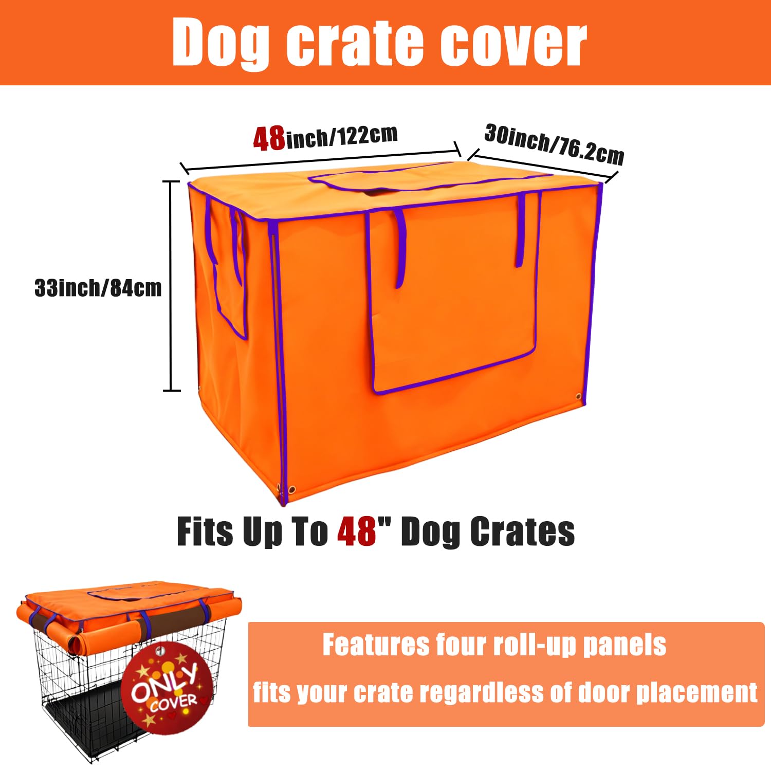 Guwamy couvre-cage chien 48 pouces imperméable et protection