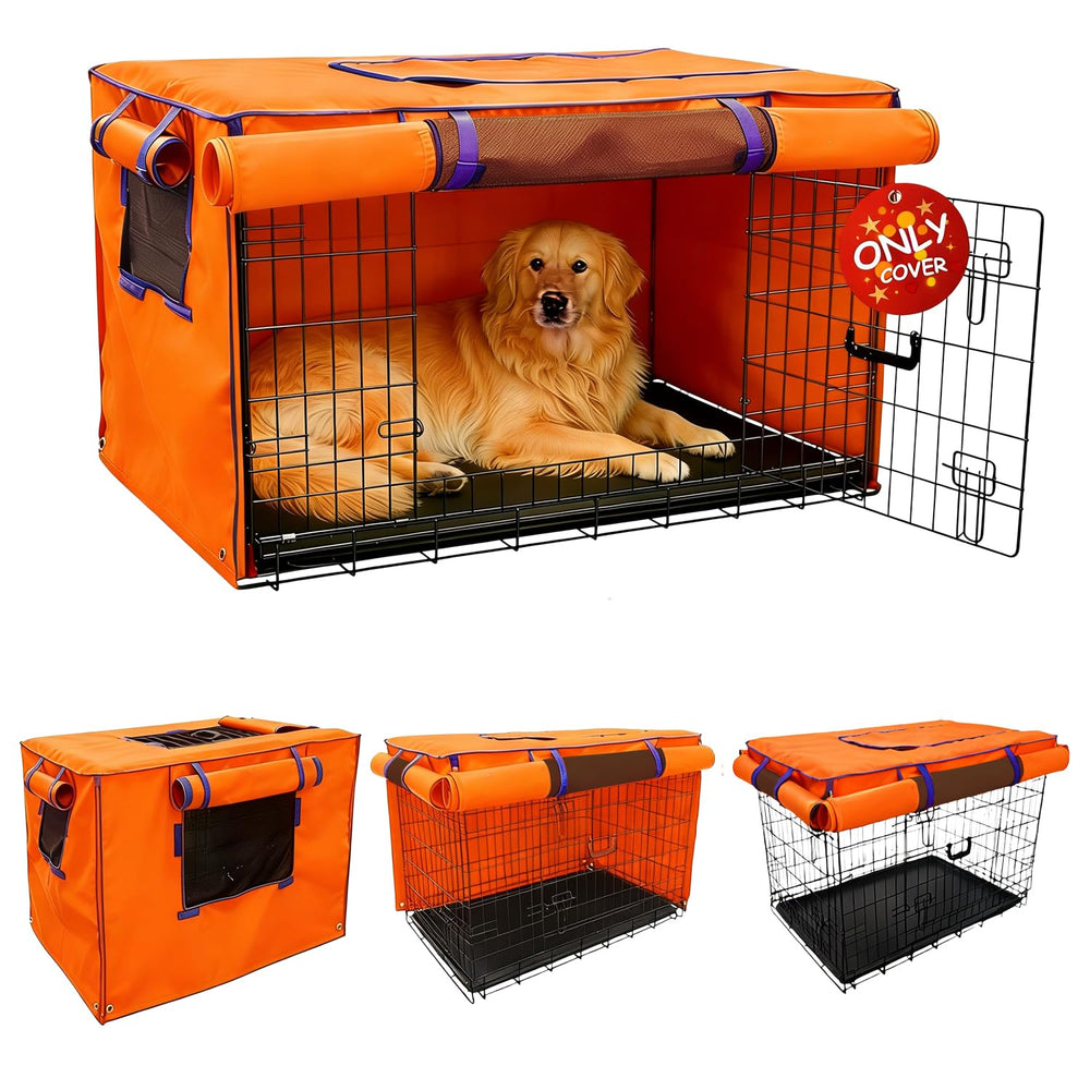 Guwamy couvre-cage chien 48 pouces volets opaques pour intimité