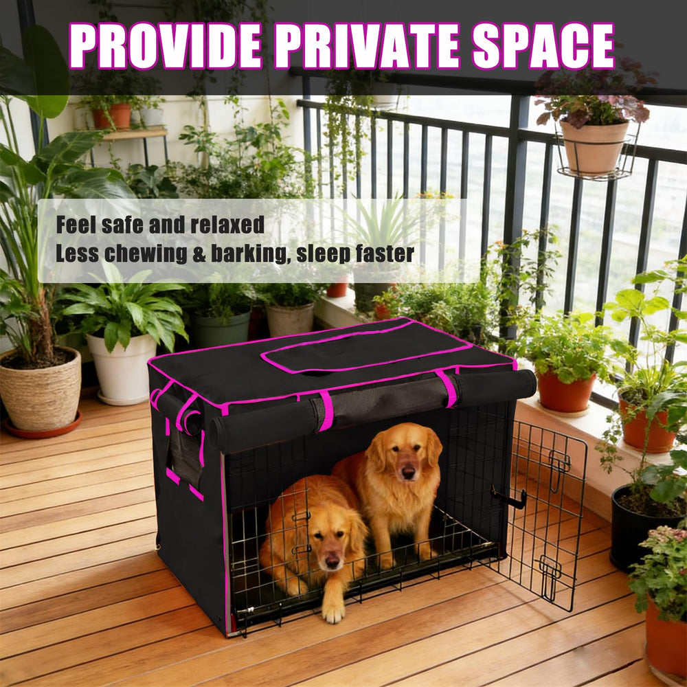Guwamy fenetre cote: cage chien 48 pouces ventilation douce.