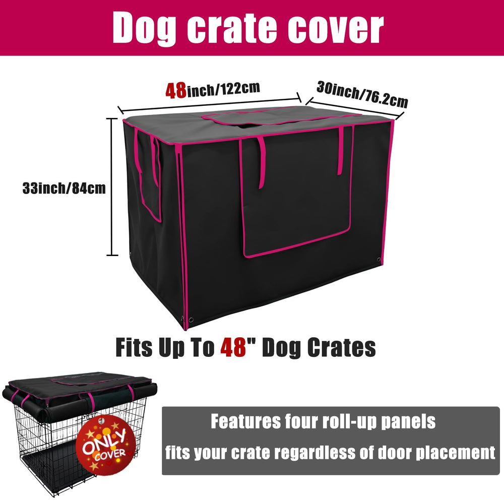 Guwamy stores enroulables: cage chien 48 pouces, lumière réduite et repos.