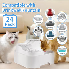 Filtre en mousse Guxetans Drinkwell, pompe protégée et eau plus propre.