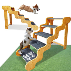 GXONE escaliers chien 5 étages: accès facile au lit 24 pouces.