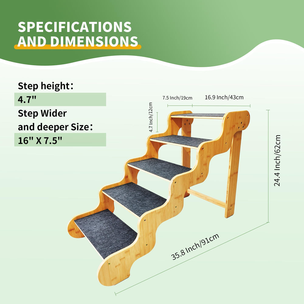 GXONE palier plus grand: descentes faciles pour grands chiens.