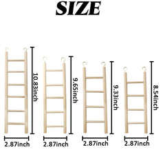 Jouet d'escalade en bois pour perroquet, pratique et résistant.