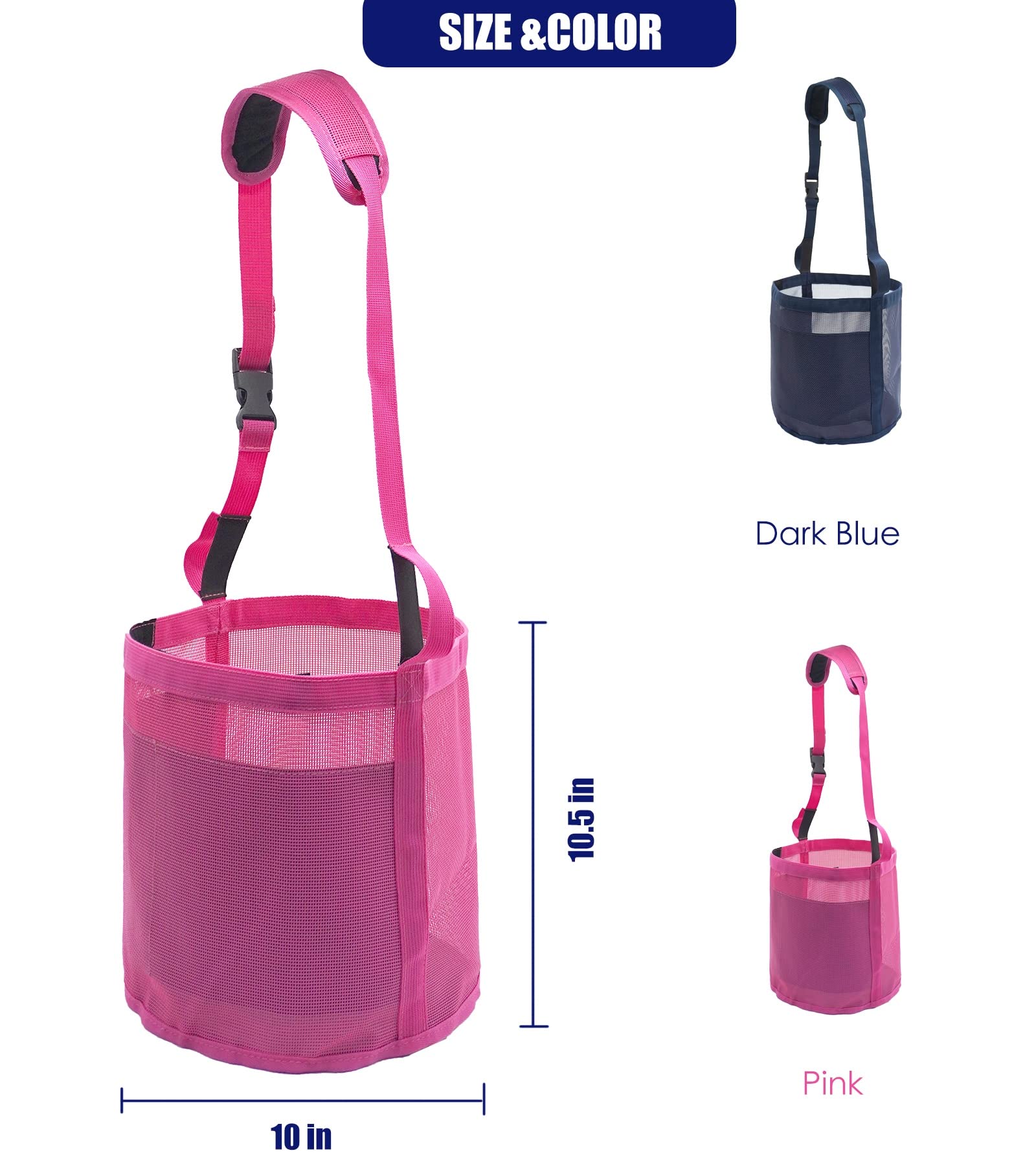 Gydoty sac-alimentation-cheval-lavable-et-pliable, pratique pour le rangement et le nettoyage.