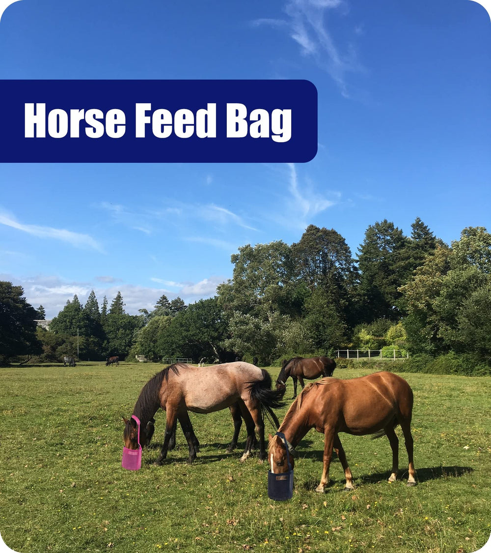 Gydoty sac-alimentation-cheval-sangle-reglable, facilite le réglage pour un port confortable.
