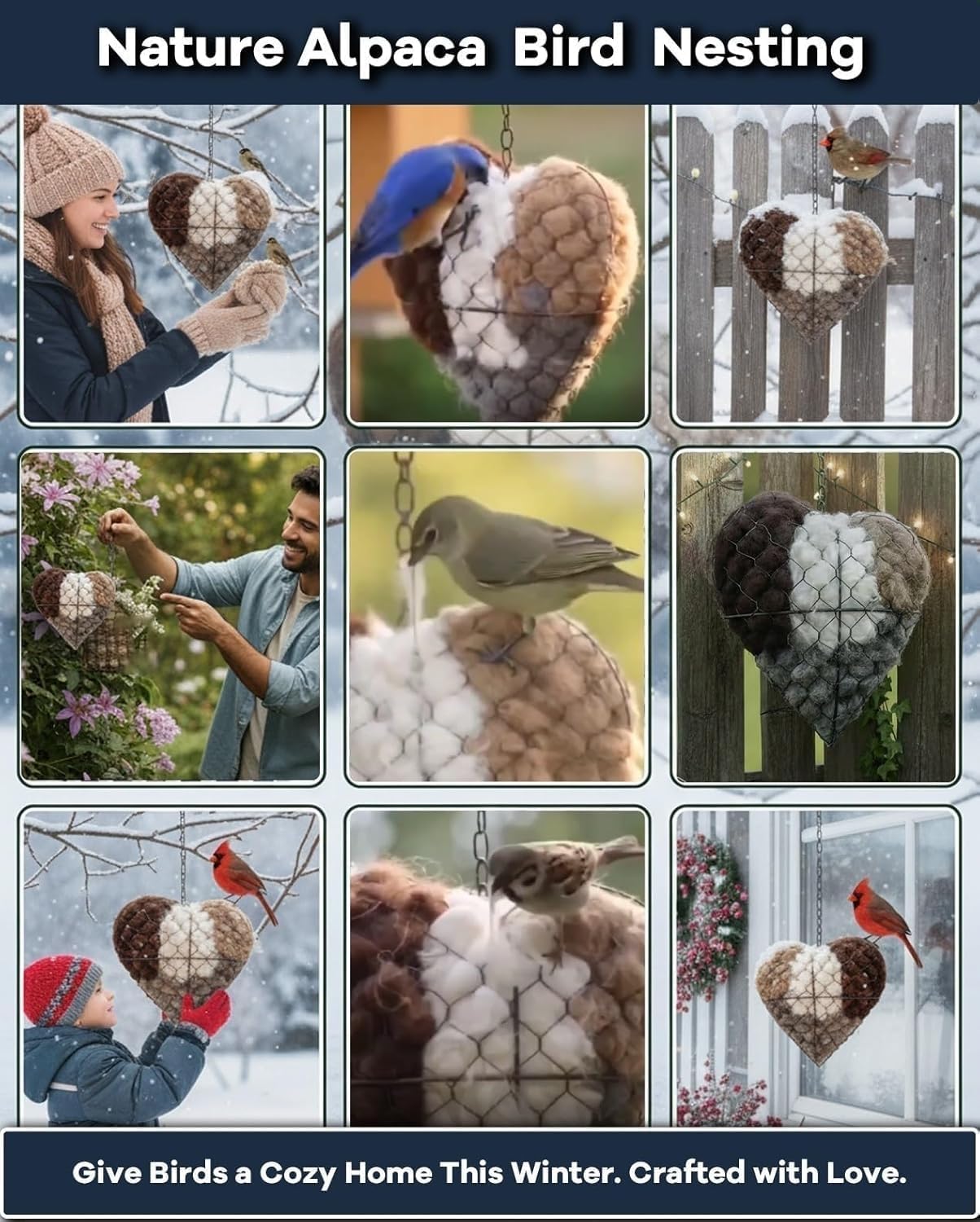 Idée cadeau GYMURE: nid décoratif et habitat naturel pour les amoureux de la nature.