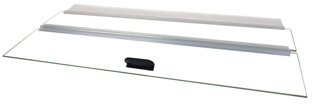 Capot en verre clair H2Pro 36 po sur aquarium; protège et réduit l’évaporation.