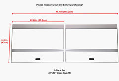 Dimensions du couvercle H2Pro 22,68 x 16,93 x 0,16 po pour ajustement précis