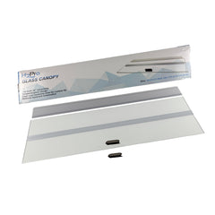 Couvercle H2Pro en verre trempé pour aquarium offrant durabilité et clarté.