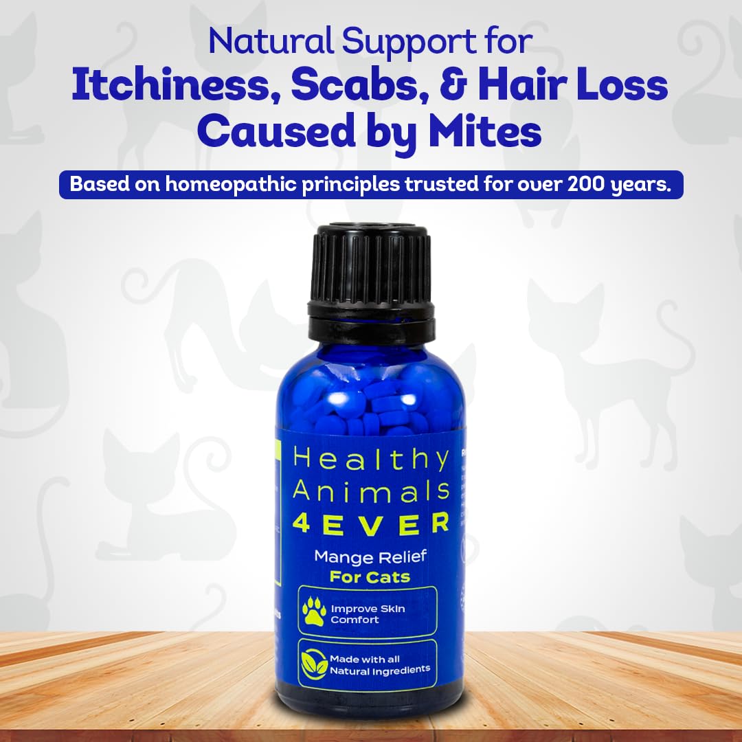 HA4E relief naturel chat – pellets visibles, peuvent aider à calmer les démangeaisons.