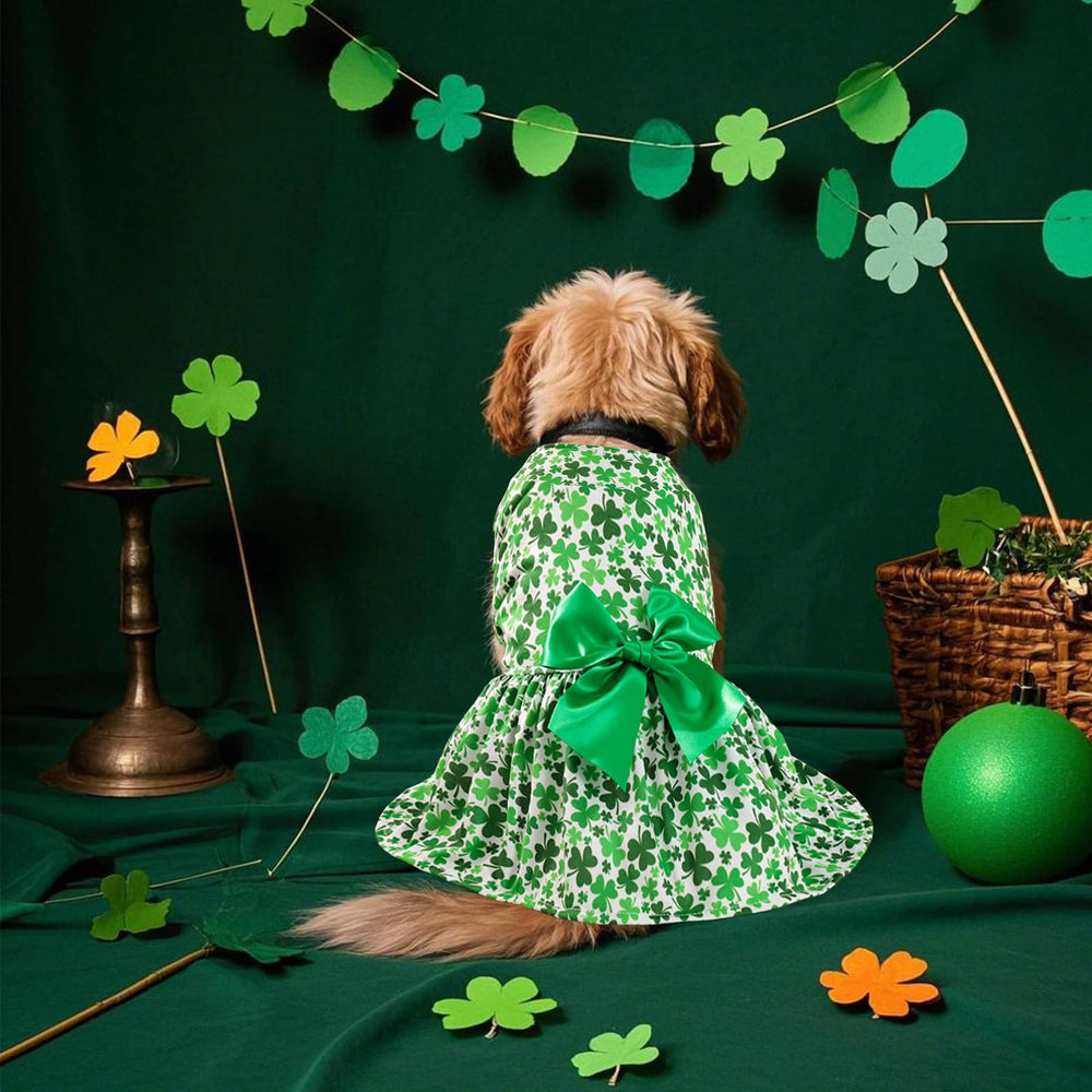 Habbiful ensemble-accessoires-saint-patrick-chien, parfait pour fêtes et balades.
