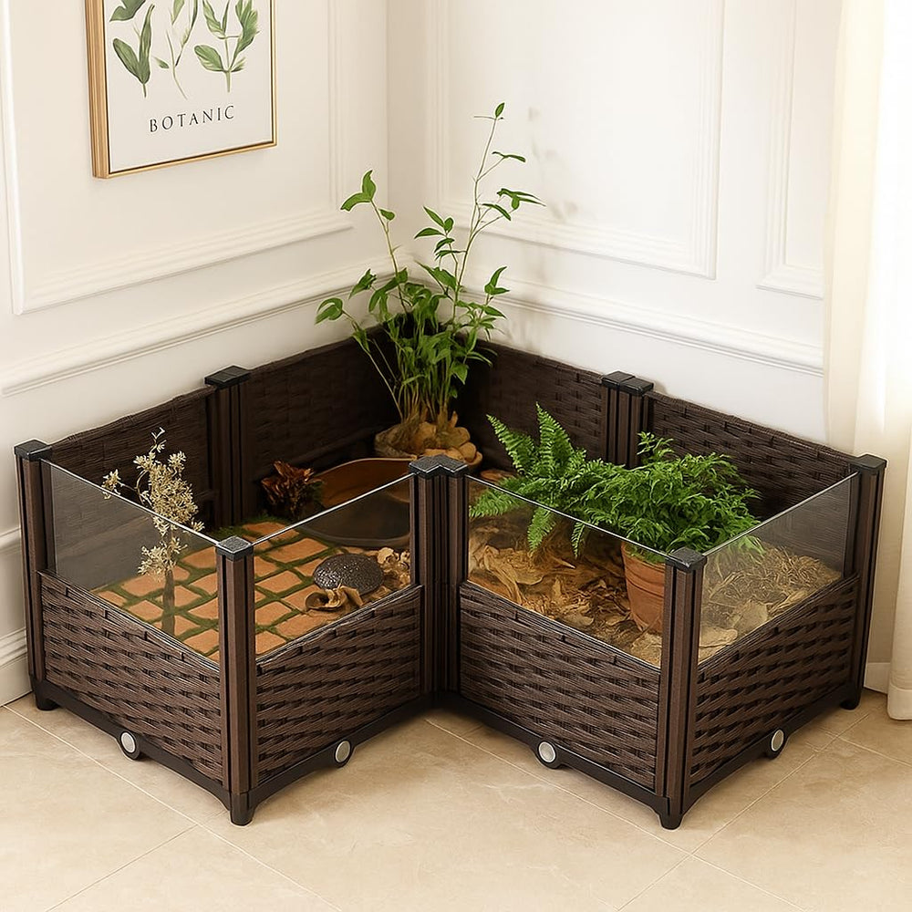 Habitat tortue-eleve: Extension modulable pour grandir avec votre tortue