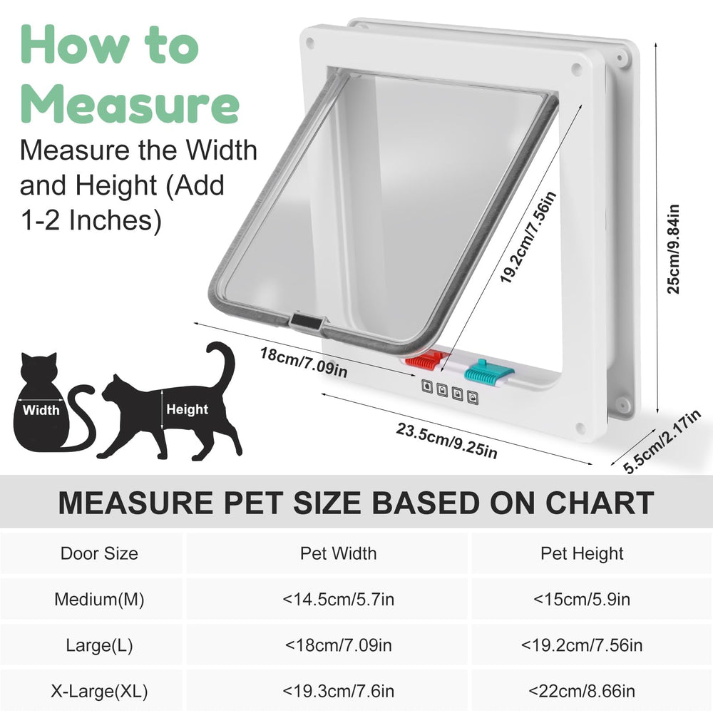Porte-chat Hachacha avec seuil bas, idéale pour chats et petits chiens.
