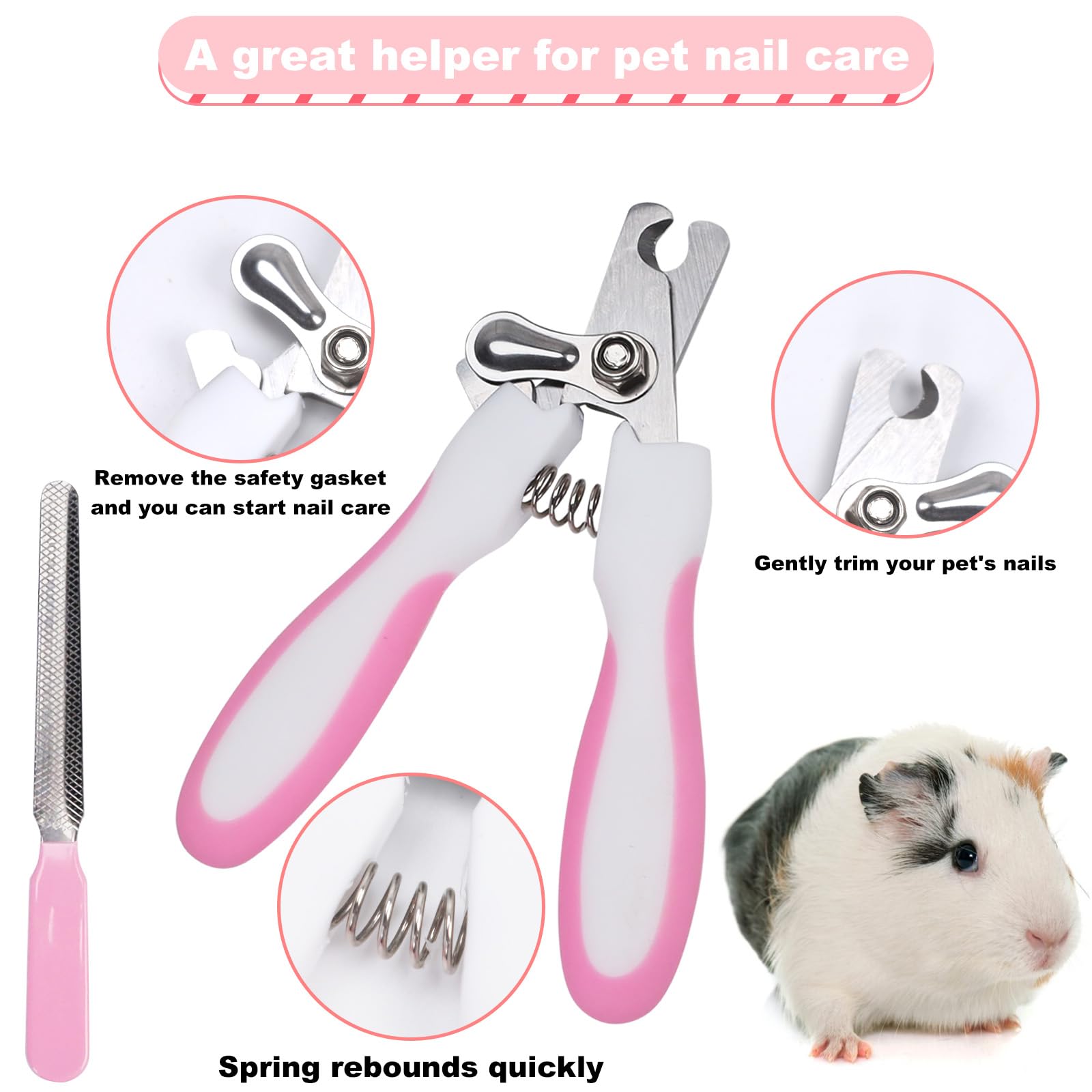 HAEZU lime-ongles-mini-animaux facilite des ongles propres sans effort.