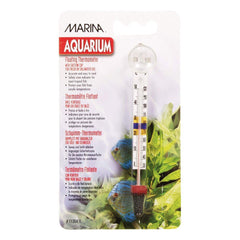 Thermomètre flottant Hagen Marina Deluxe avec ventouse pour aquarium, lecture rapide.
