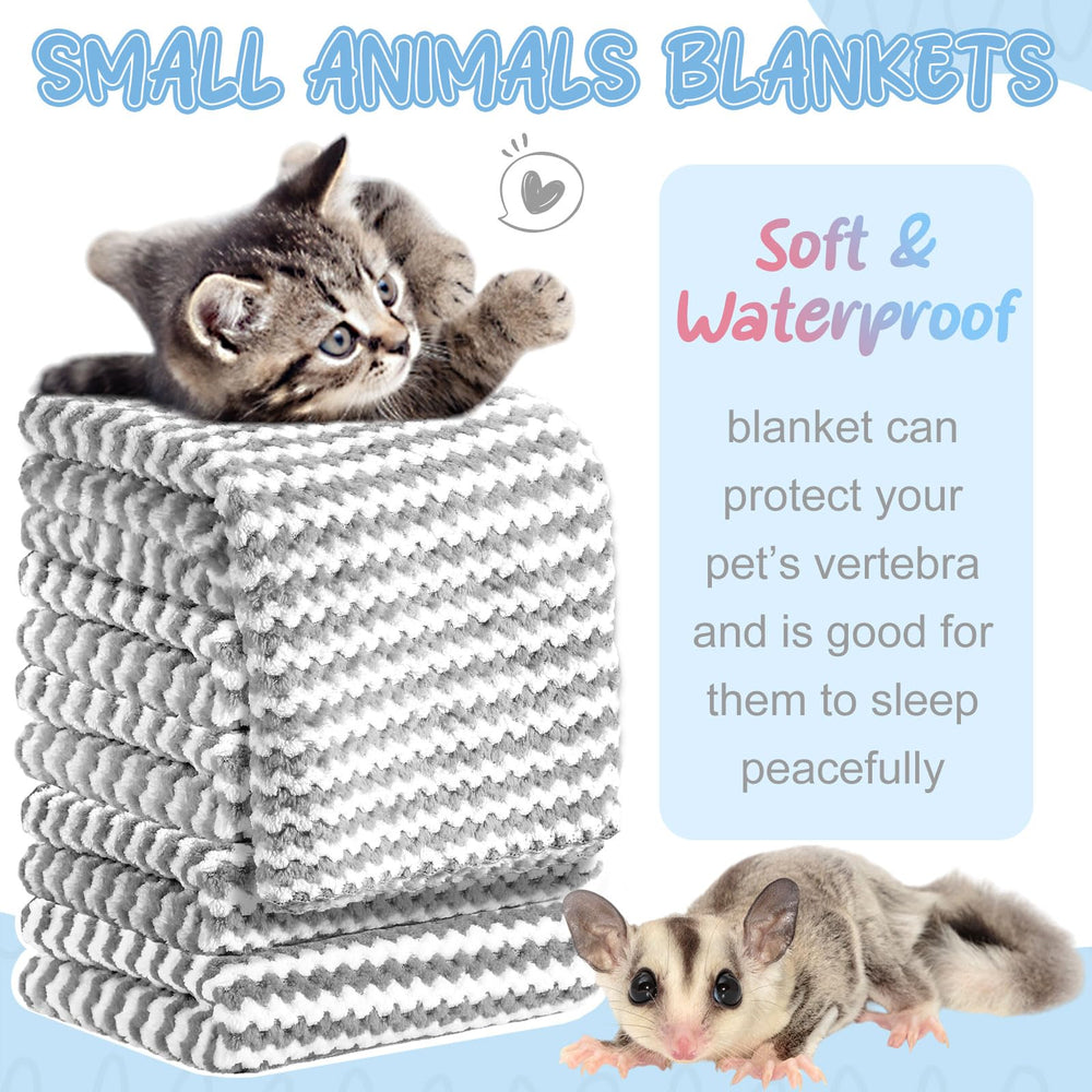 Hahafelt plaid absorbant pour petits animaux gris