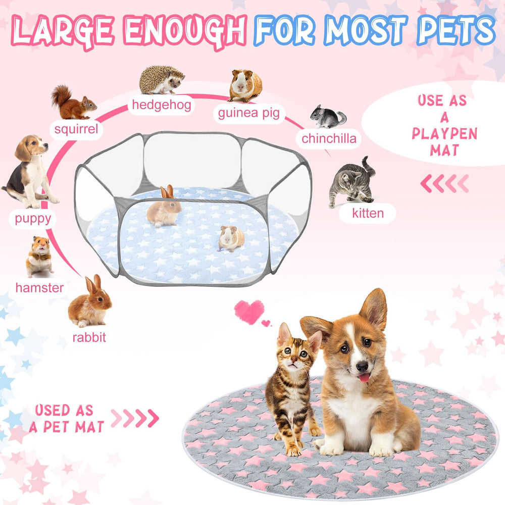 Tapis lavable Hahafelt whelping rond, nettoyage rapide et pratique.