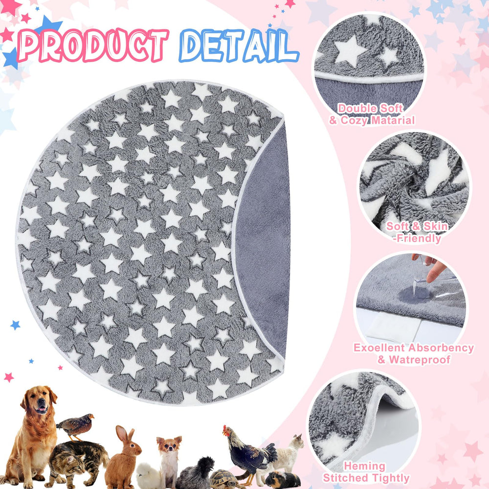 Tapis whelping rond rose Hahafelt, design attrayant pour chiots.