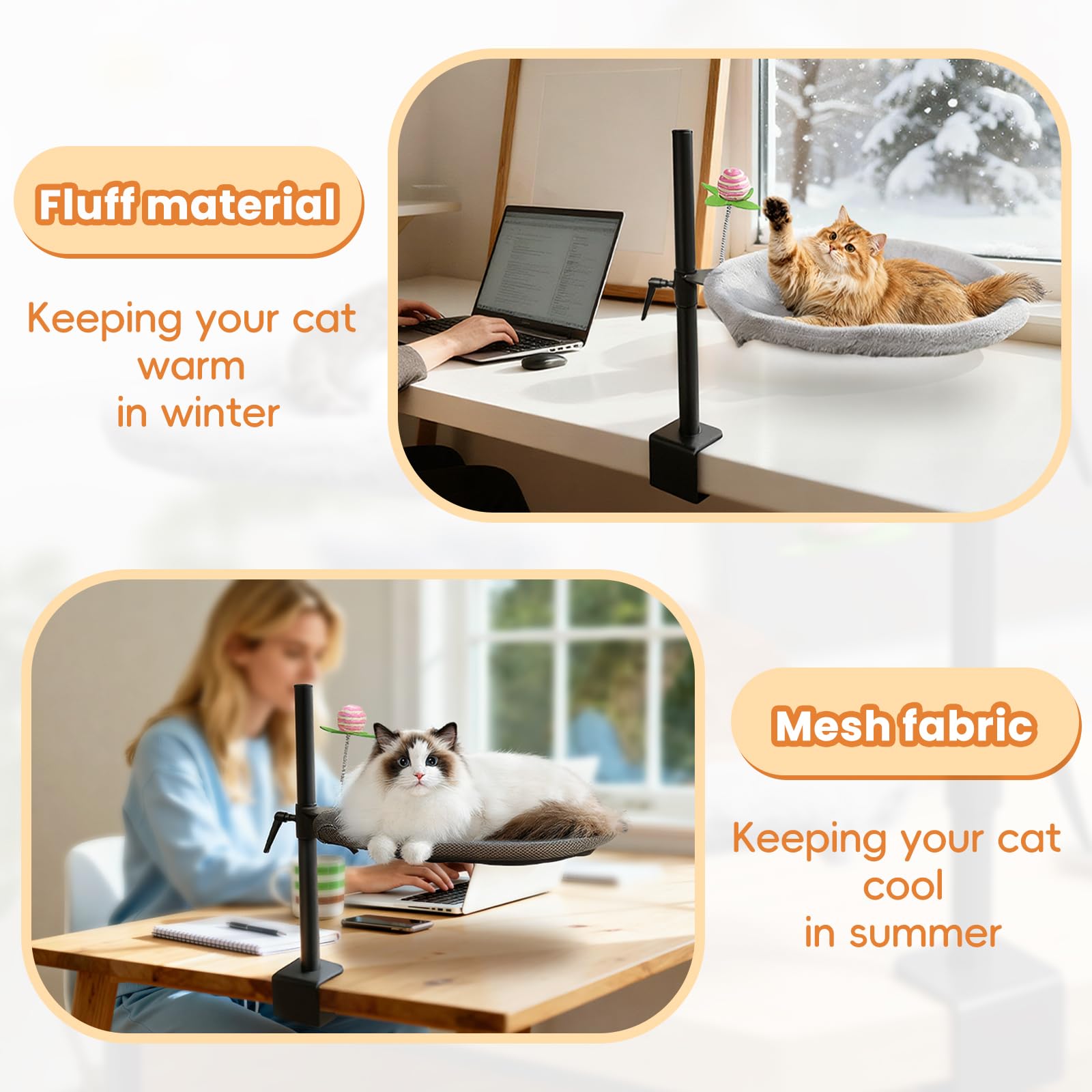 Haijunnm matelas-amovible-lavable entretien facile et hygiène du chat.