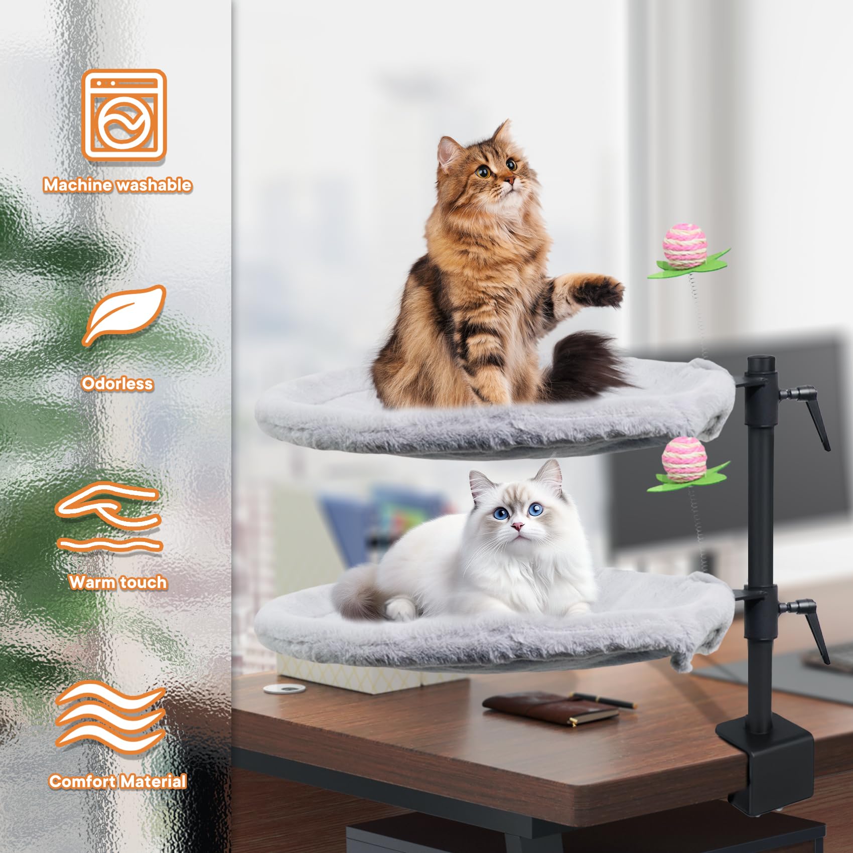 Haijunnm matelas-ete-hiver-chat-double: confort saisonnier pour chats.