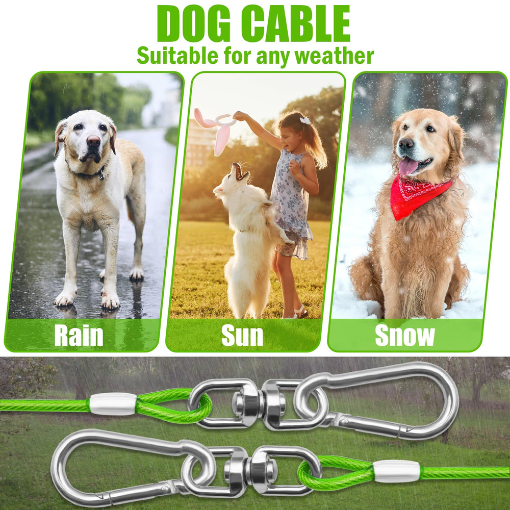 HaiYUAN câble d'attache chien longue ligne, pratique pour jeux sans surveillance.