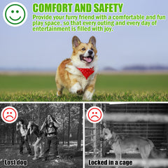 HaiYUAN câble d'attache chien vert 20 pieds, polyvalent pour jardin et camping.