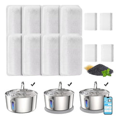 Éponges de remplacement HAJXM pour fontaine chat – filtration efficace et entretien simple.