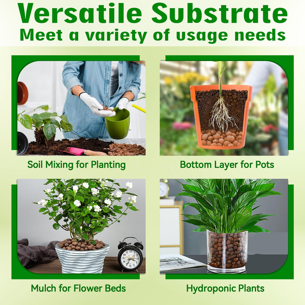 Halatool accessoires terrarium hydroton: améliore drainage et aération.