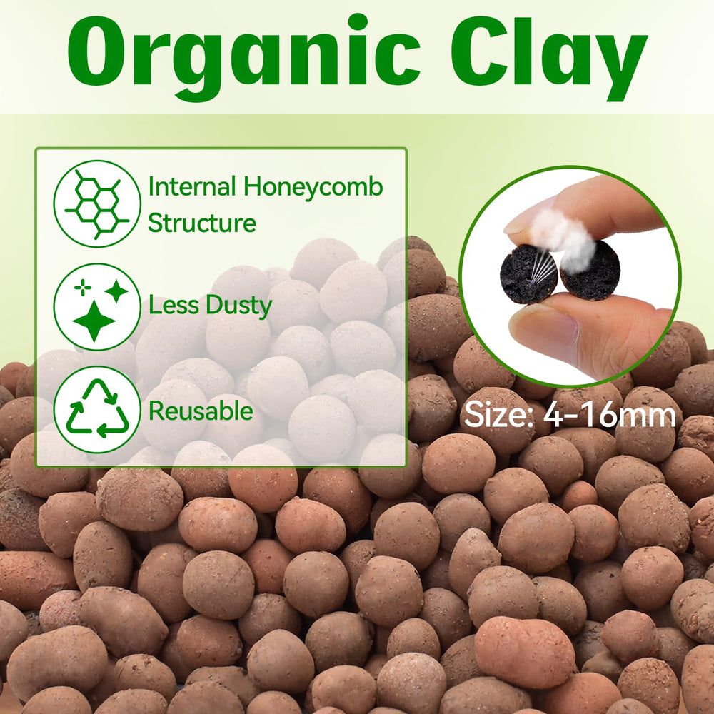 Halatool Boules argile hydroton: substrat durable et absorption rapide d'eau.