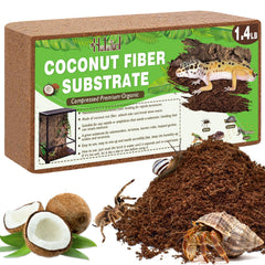 Halatool substrat-coquille-coco-brique: brique prête e0 gonfler pour terrarium humide.