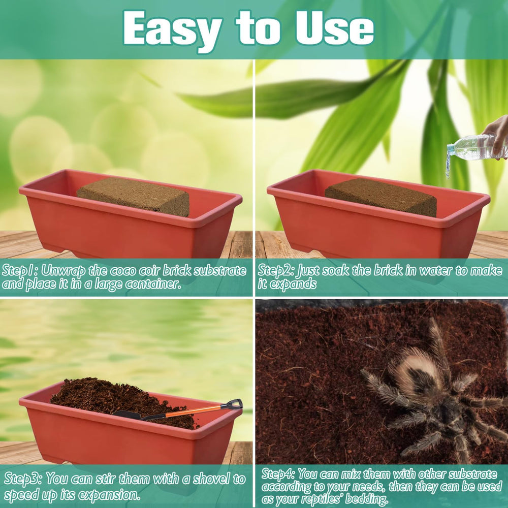 Halatool substrat-terrier-tarantules: parfait pour tarantules creusantes.