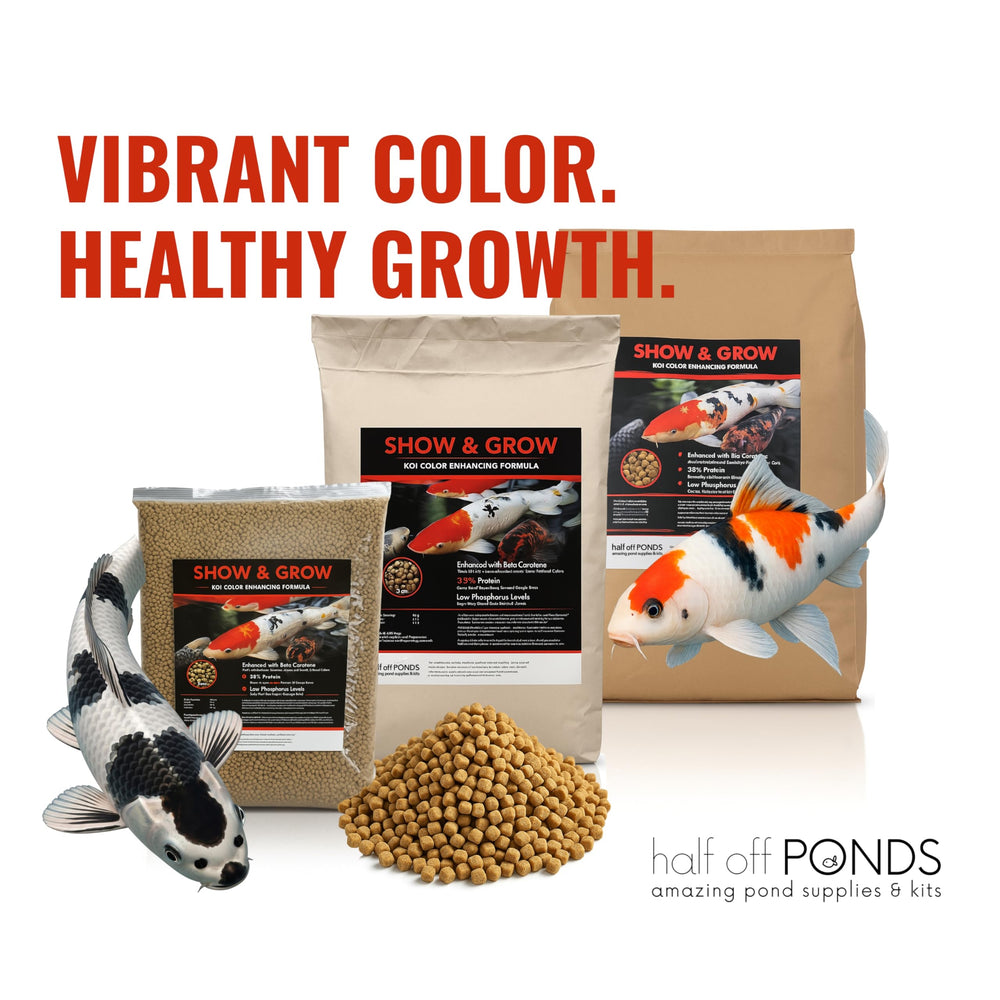 HALF OFF PONDS Show & Grow, emballage hermétique préservant goût et nutriments.