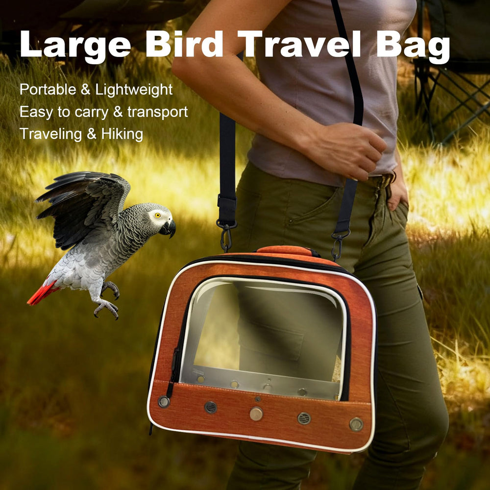 Halinfer cage adaptée pour oiseaux moyens et grands comme gris africain.