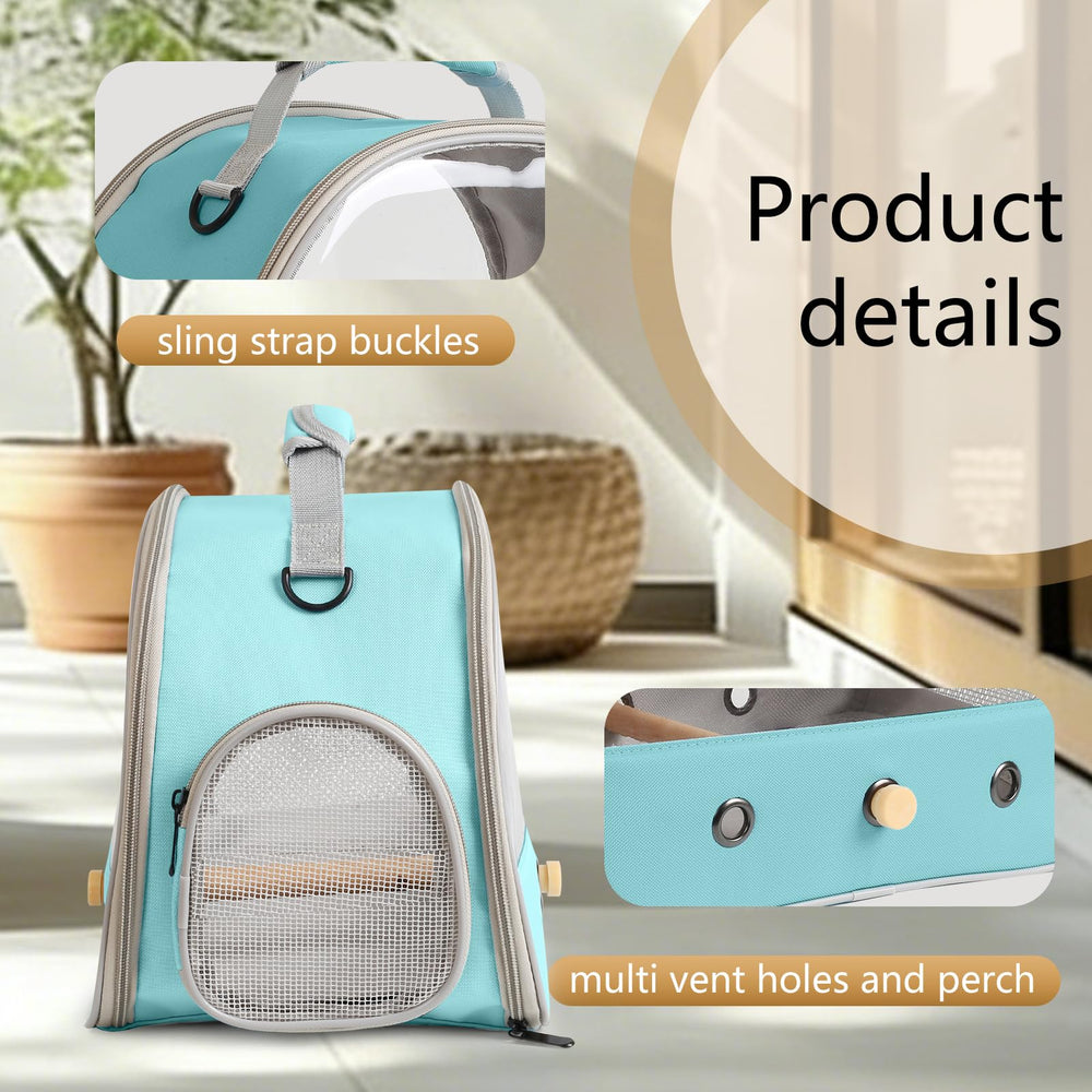 Halinfer cage voyage oiseau bretelle reglable pour port confortable