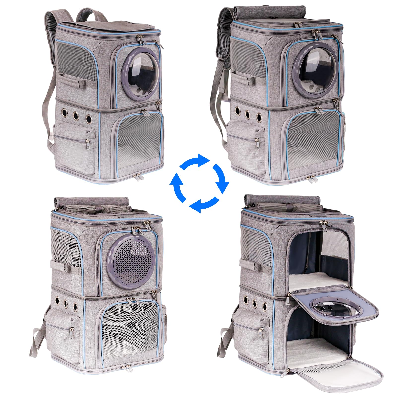 Gamelles pliables incluses avec le sac Halinfer pour repas en extérieur.